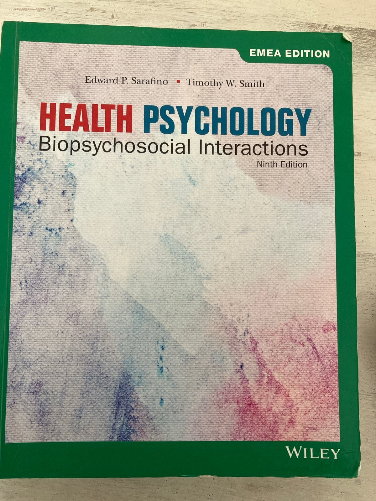 Health Psychology: Biopsychosocial Interactions (9e editie), Ophalen of Verzenden, Zo goed als nieuw, Overige onderwerpen