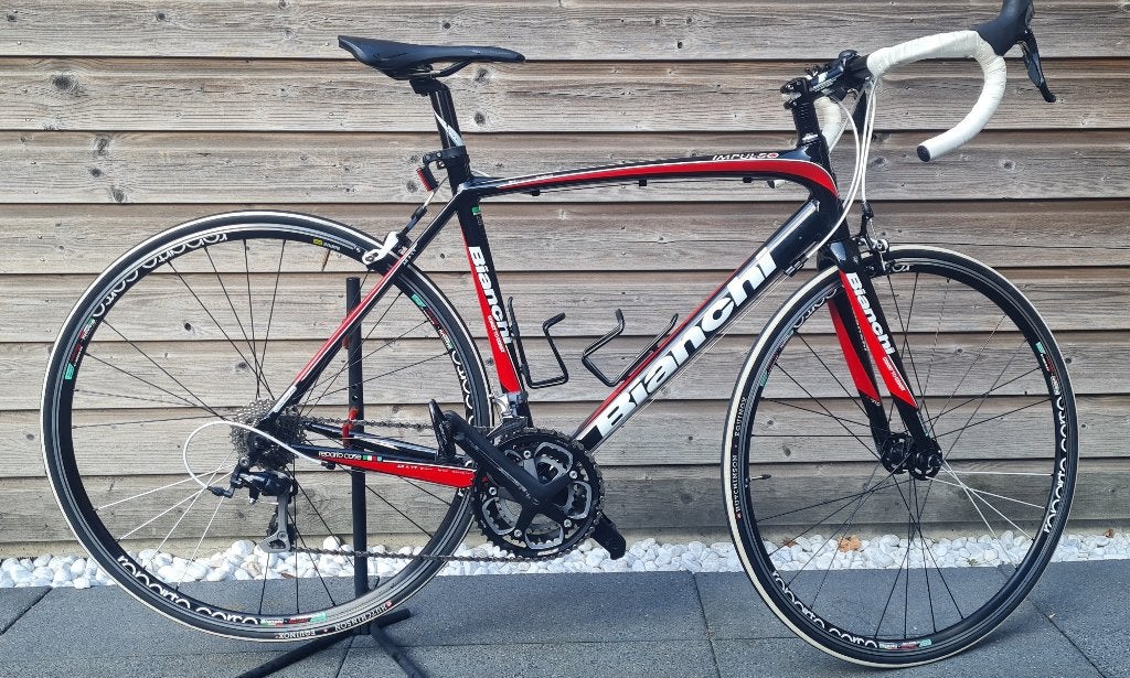 Bianchi Impulso Racefiets |Framemaat 55 cm|Shimano105 /3x10, 28 inch, Aluminium, Zo goed als nieuw, Meer dan 20 versnellingen