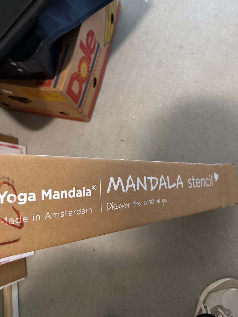 Gratis Yoga Mandala Stencil - Made in Amsterdam, Ophalen, Abstract, Nieuw, Kunststof