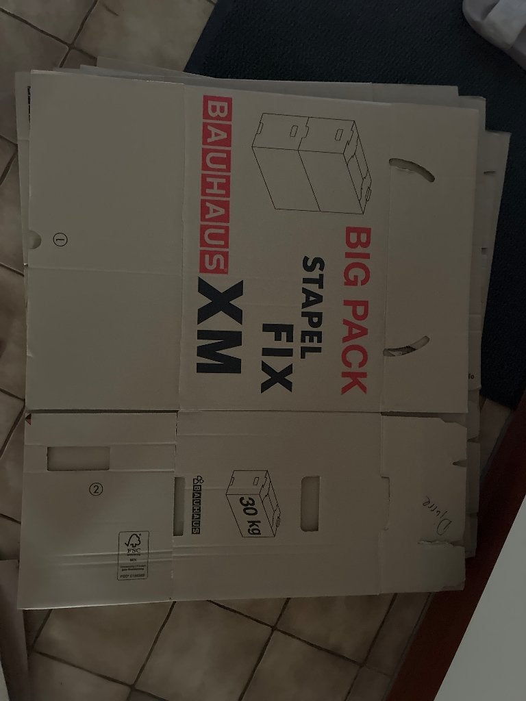 Verhuisdozen 5 stuks, Ophalen, 40 tot 60 cm, 50 tot 75 cm, 35 tot 50 cm