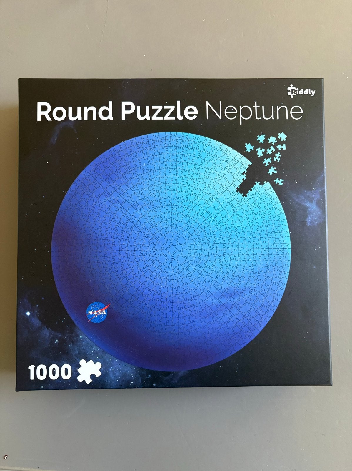 NASA Ronde Puzzel Neptunus 1000 Stukjes (compleet!), Hobby en Vrije tijd, Ophalen of Verzenden, 500 t/m 1500 stukjes, Zo goed als nieuw
