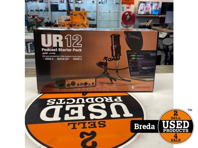 Steinberg UR12 Podcast Starter Pack Recording Bundle, Steinberg, Nieuw, https://www.steinberg.net/nl/support/, FrankenstraÃŸe 18b, 20097 Hamburg, Duitsland