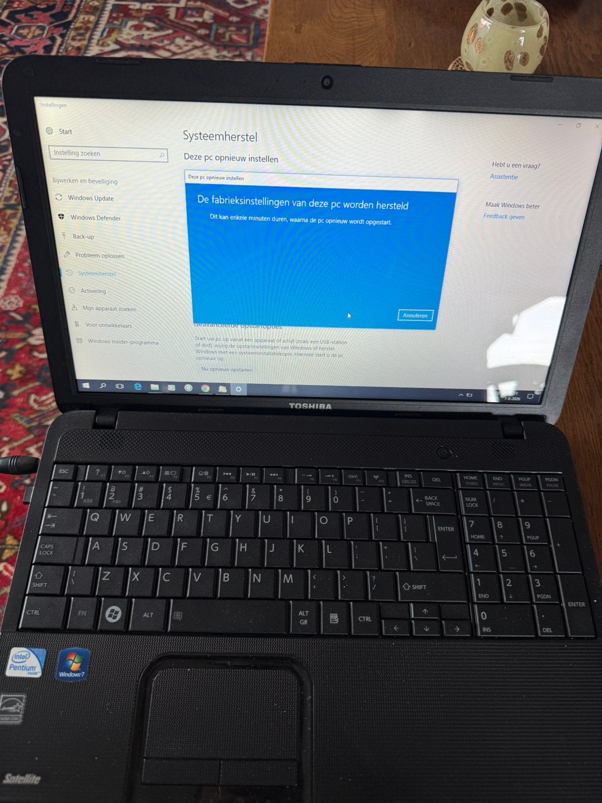 Toshiba c850 laptop, Computers en Software, Windows Laptops, Ophalen, Zo goed als nieuw, 15 inch, 2 tot 3 Ghz