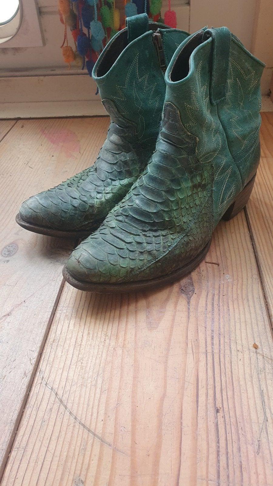 sendra boots slangenleer, Ophalen, Sendra, Lage of Enkellaarzen, Zo goed als nieuw