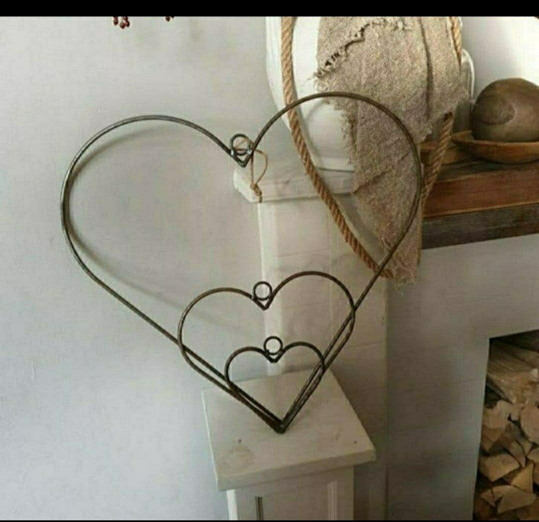 Metalen decoratie frame hart - hartframe - hartvorm  - krans, Ophalen of Verzenden, Nieuw, Metaal