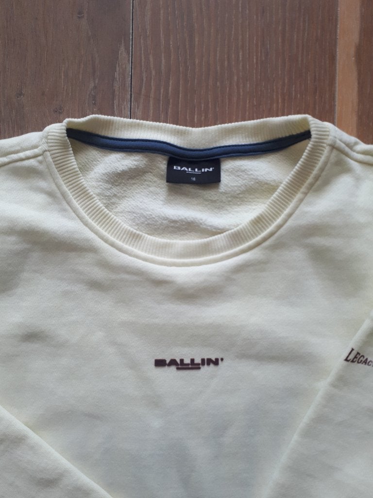 Ballin trui off white mt 164, Trui of Vest, Ophalen of Verzenden, Zo goed als nieuw, Ballin