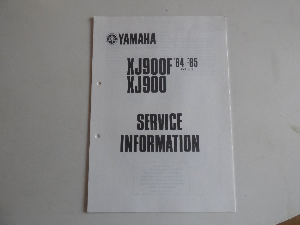 YAMAHA XJ900F / XJ900 SERVICE INFORMATIE, Ophalen of Verzenden, Yamaha