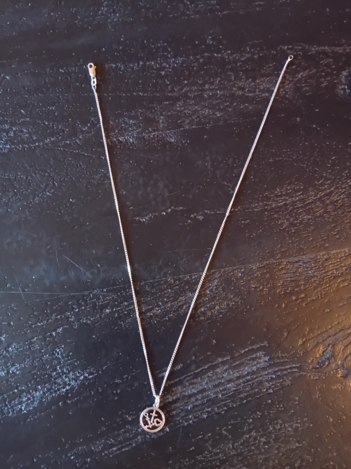 Geloof,hoop en liefde kettinkje, Met hanger, Ophalen of Verzenden, Zo goed als nieuw, Zilver