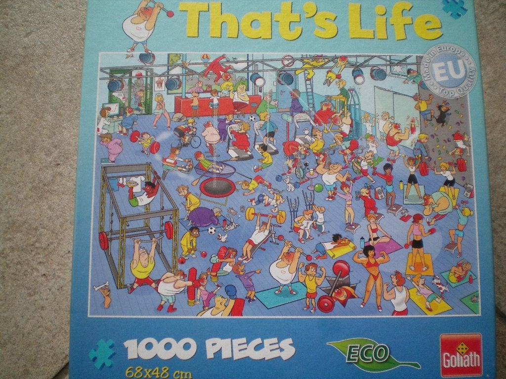 That's Life Puzzel 1000 stukjes. At the Gym., Ophalen of Verzenden, 500 t/m 1500 stukjes, Zo goed als nieuw, Legpuzzel