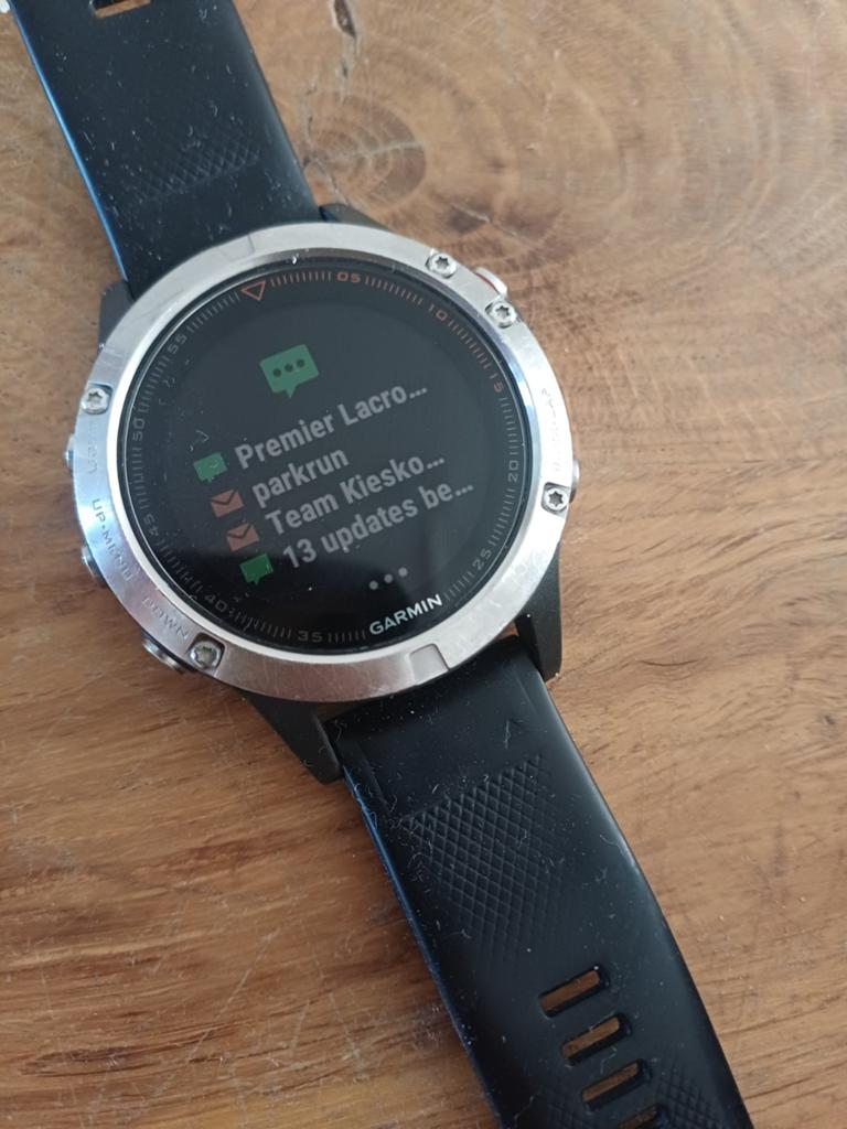 Garmin Fenix 5 Multisport GPS Smartwatch Zwart, Hoogte, Gebruikt, Verzenden, Zwart