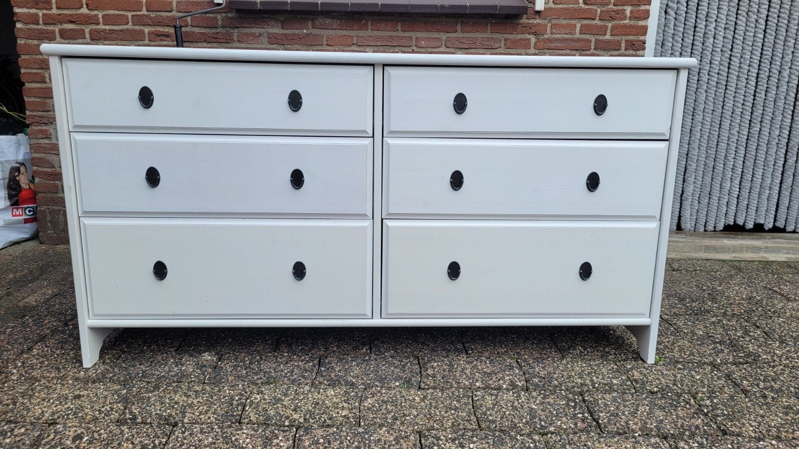 witte ladekast ikea, Huis en Inrichting, Kasten | Ladekasten, Ophalen, Gebruikt, 100 tot 150 cm, 5 laden of meer