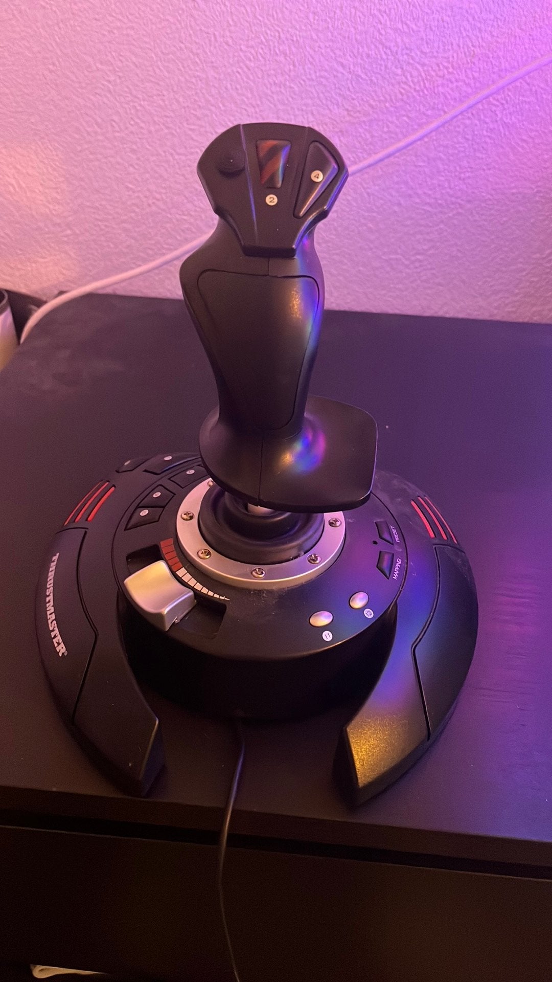 Thrustmaster flight sim, Computers en Software, Joysticks, Ophalen of Verzenden, Zo goed als nieuw