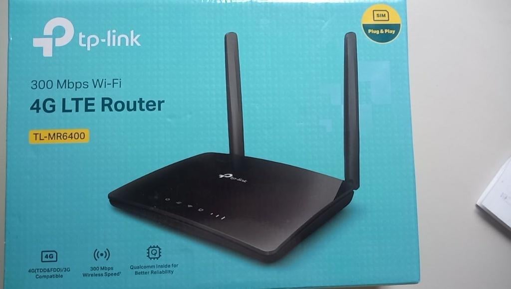 TP-Link TL-MR6400 4G LTE SIM kaart router, Ophalen of Verzenden, Zo goed als nieuw, Router met modem, TP-LINK