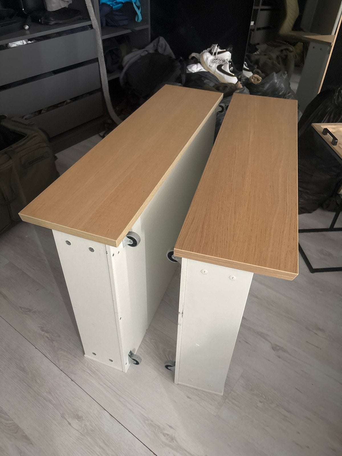 IKEA MALM opbergboxen voor onder bed (2 stuks), Ophalen, Wit, Hout, 100 cm