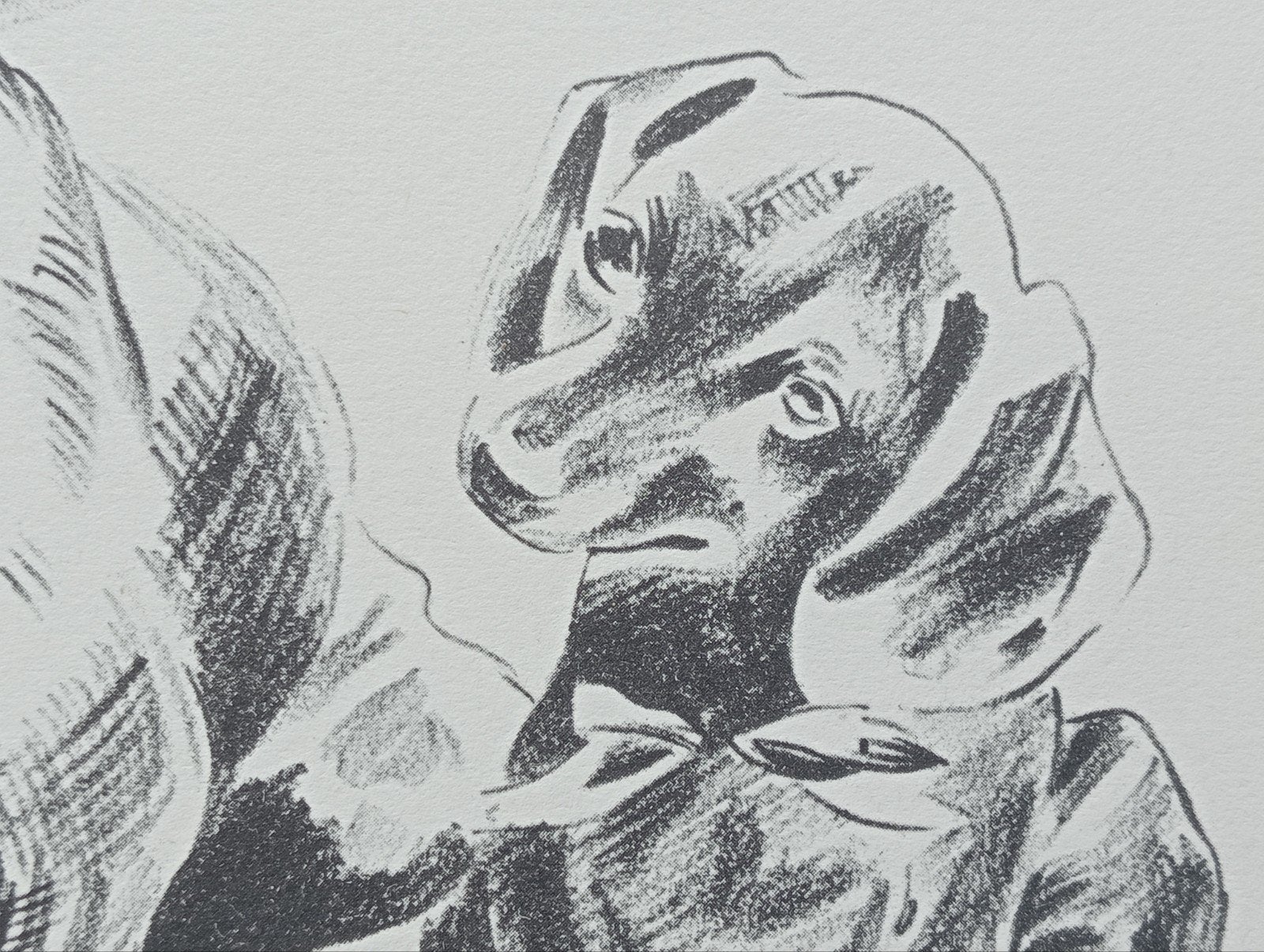 prent met teckels hondjes, Ophalen of Verzenden, 1940 tot 1960, Gebruikt