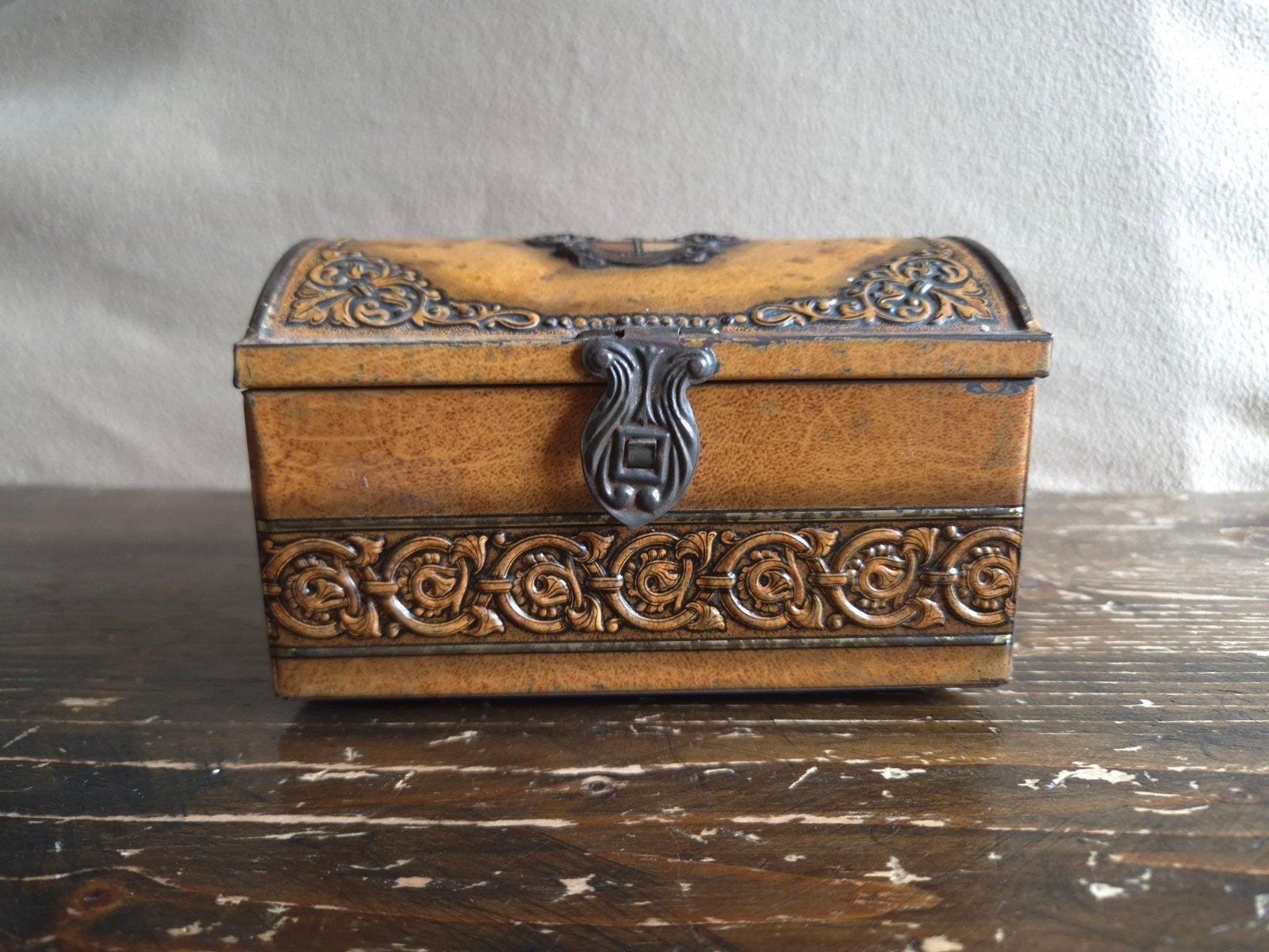 Vintage decoratief blikje, Ophalen of Verzenden, Zo goed als nieuw, Minder dan 50 cm
