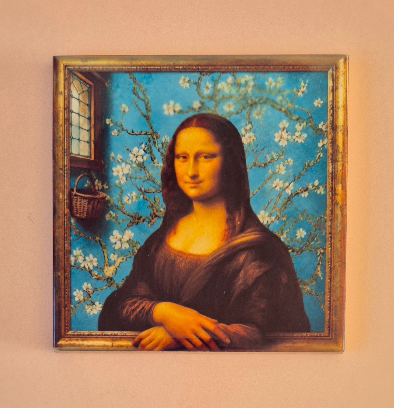 Teksttegeltje Mona Lisa, Nieuw, Ophalen of Verzenden, 11 cm, Tegeltje