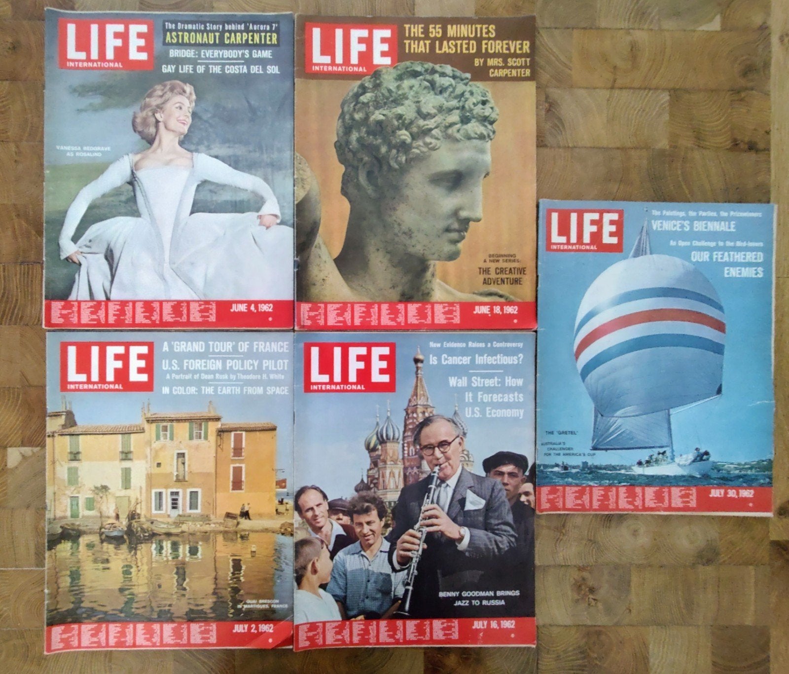 LIFE International Magazine - Juni/Juli 1962 (5 nummers), Verzamelen, Tijdschriften, Kranten en Knipsels, Ophalen of Verzenden