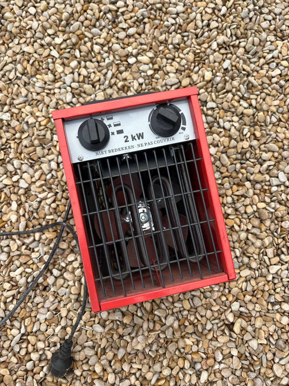 Werkplaatskachel 2kW - Elektrische Kachel, Huis en Inrichting, Kachels, Overige soorten, Elektrisch, Ophalen of Verzenden, Zo goed als nieuw