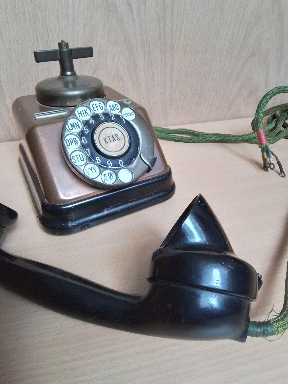 Mooie Vintage Telefoon KTAS 1944, Ophalen, Gebruikt, Met draaischijf