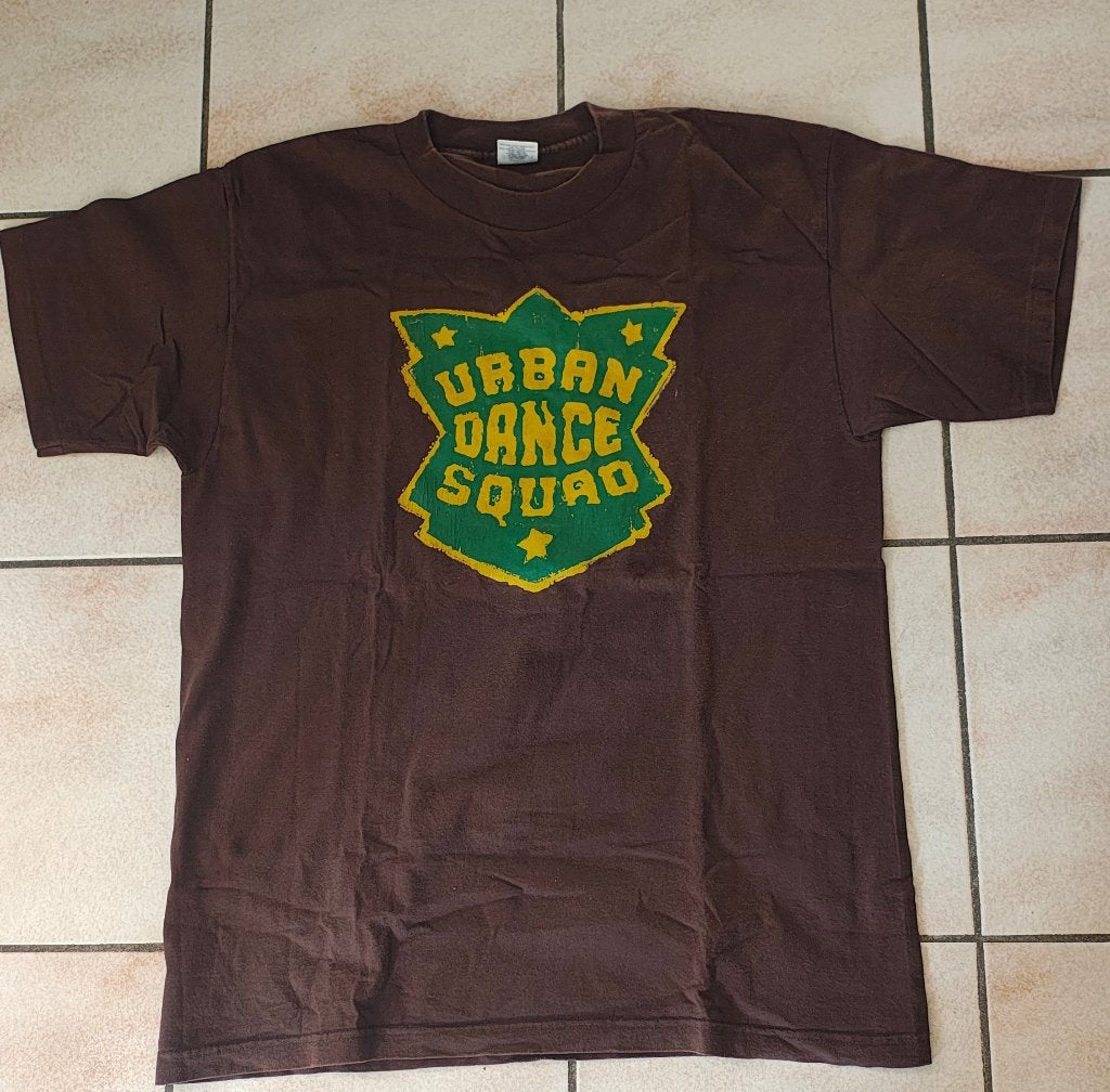 Urban dance squad  vintage t shirt 1996, Ophalen, Zo goed als nieuw, Maat 56/58 (XL), Bruin