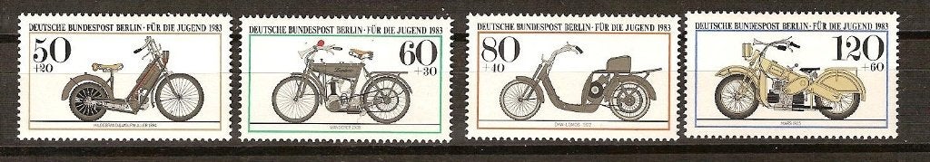 Berlin 694-697 postfris, Ophalen of Verzenden, BRD, Postfris