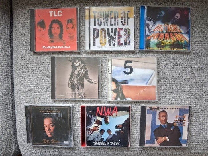 Diverse CD's: Dr. Dre, N.W.A., Lenny Kravitz, TLC en meer, Gebruikt, Overige genres, Ophalen of Verzenden, Inclusief doosje