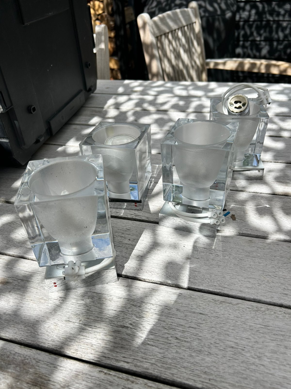 Wandlampen en plafondspots Fabbian kristal, Ophalen, Up-/downlighter, Glas, Overige kleuren