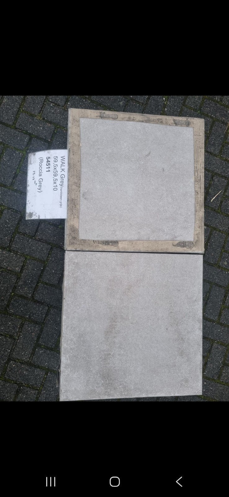 Vloer/wand tegels - WALK Grey (Roccia Grey) 59,5x59,5x10, 60 cm of meer, Nieuw, Ophalen of Verzenden, 10 m² of meer
