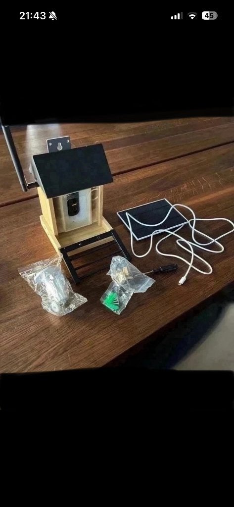 Vogelhuisje met camera, Tuin en Terras, Ophalen of Verzenden, Nieuw