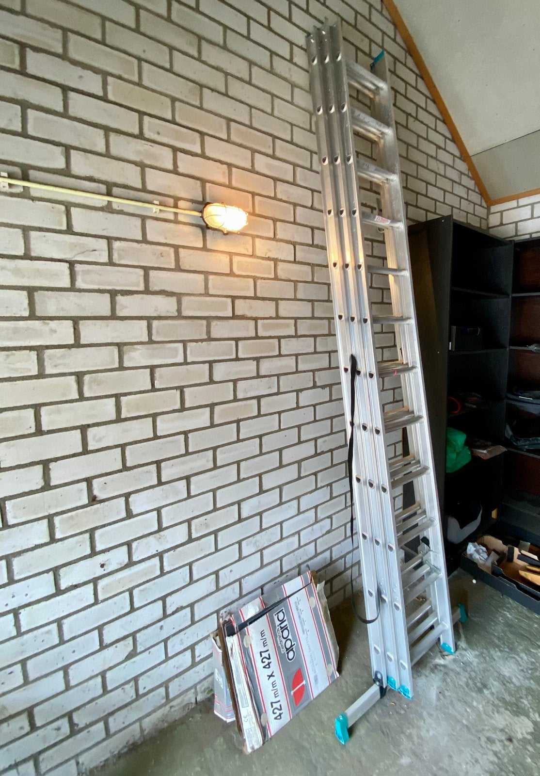 Reformladder, aluminium, Doe-het-zelf en Verbouw, Ladders en Trappen, Ophalen, Zo goed als nieuw, 4 meter of meer