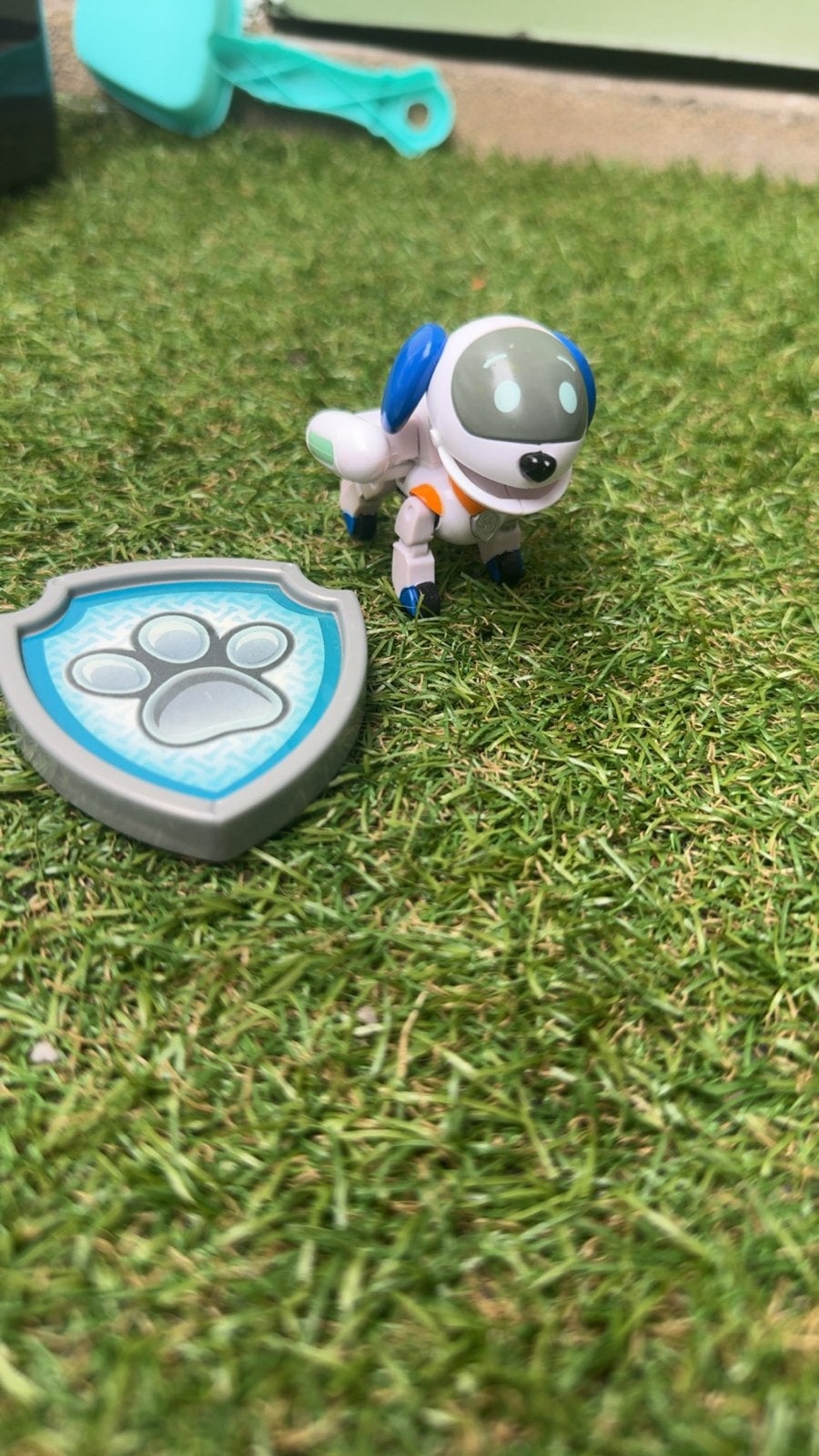 Paw Patrol Robo Dog met snap-on badge, Ophalen of Verzenden, Gebruikt