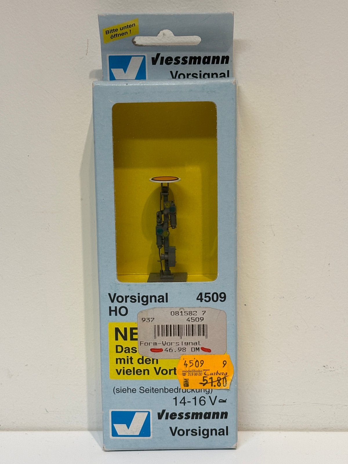 Viesmann H0 4509 Voorsein met beweegbare schijf NIEUW OVP, Overige merken, Verzenden, Gelijkstroom of Wisselstroom, Overige typen