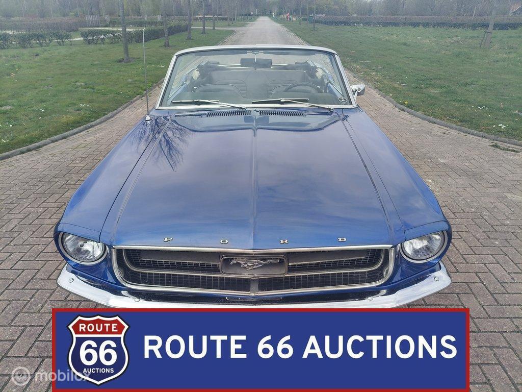 Ford Mustang Cabriolet | 1967 | Route 66 Auctions, Auto's, Overige carrosserieën, Zwart, Bedrijf, Handgeschakeld