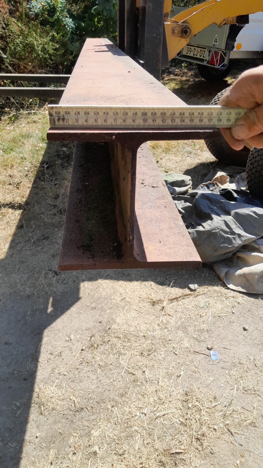 Stalen H-balk - 3500  180, Doe-het-zelf en Verbouw, Metalen, Ophalen, Gebruikt, IJzer