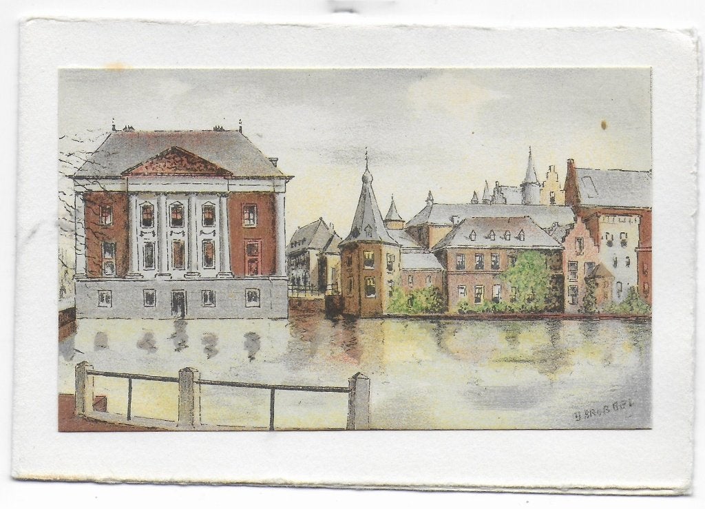 Amsterdam Commandshuis ongelopen Ansichtkaart ( B7987 ), Verzamelen, Ansichtkaarten | Nederland, Ophalen of Verzenden, 1960 tot 1980