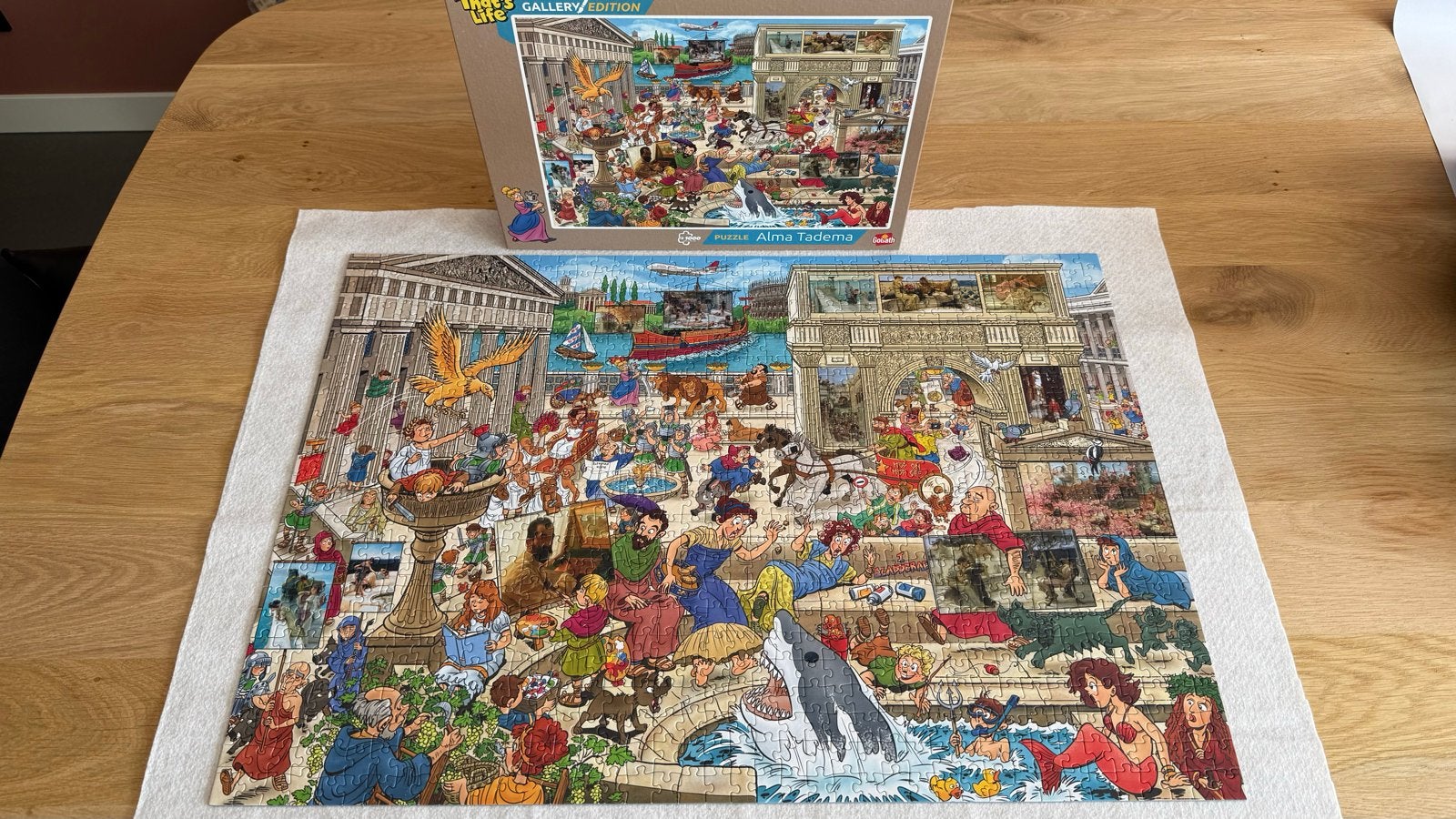 That's Life Gallery Edition Alma Tadema Puzzel 1000 stukjes, Ophalen of Verzenden, 500 t/m 1500 stukjes, Zo goed als nieuw, Legpuzzel