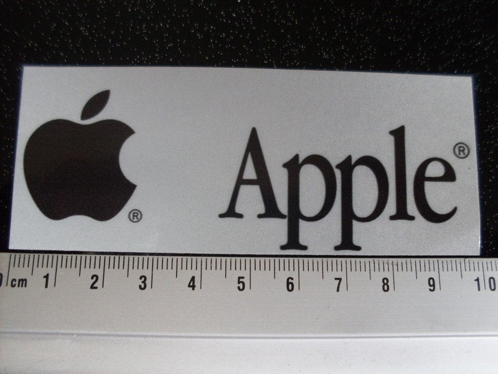 sticker Apple logo embleem 14x, Verzenden, Zo goed als nieuw, Merk