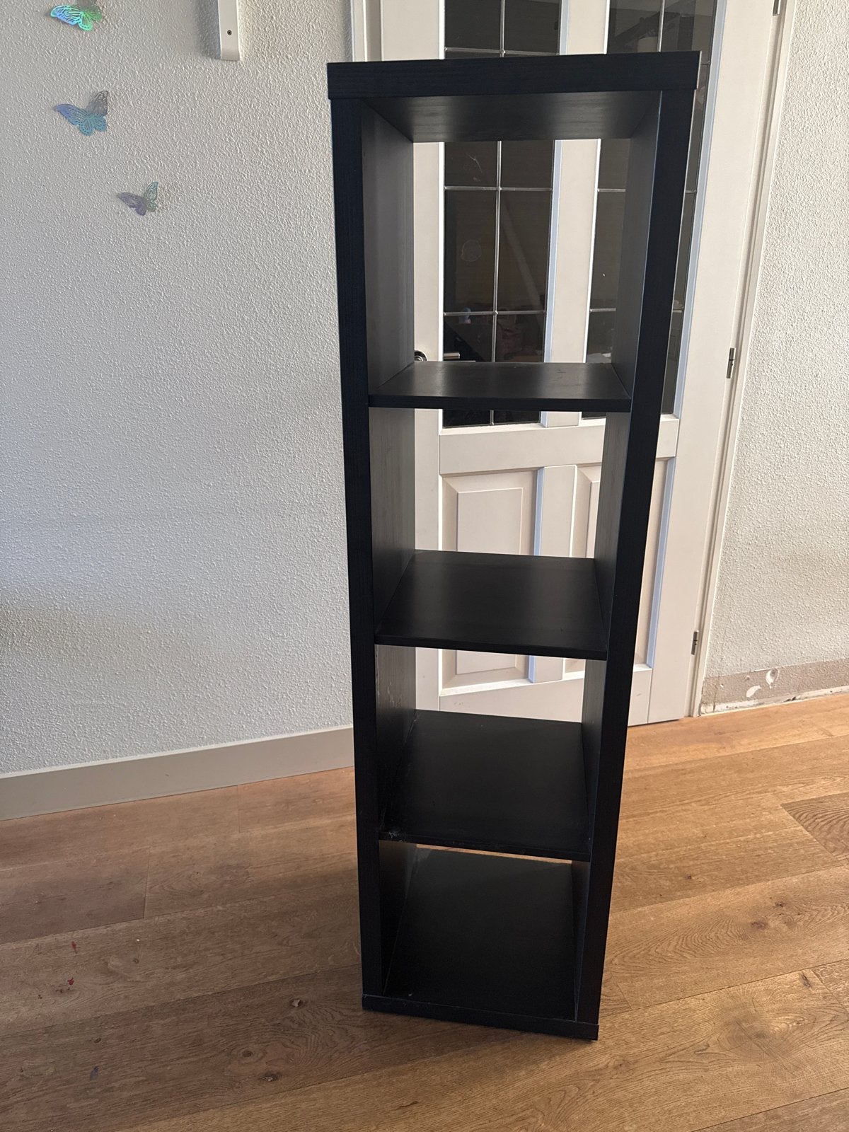 Zwart IKEA Kallax vakkenkast - Zo goed als nieuw, Ophalen, Met plank(en), Minder dan 50 cm, Zo goed als nieuw
