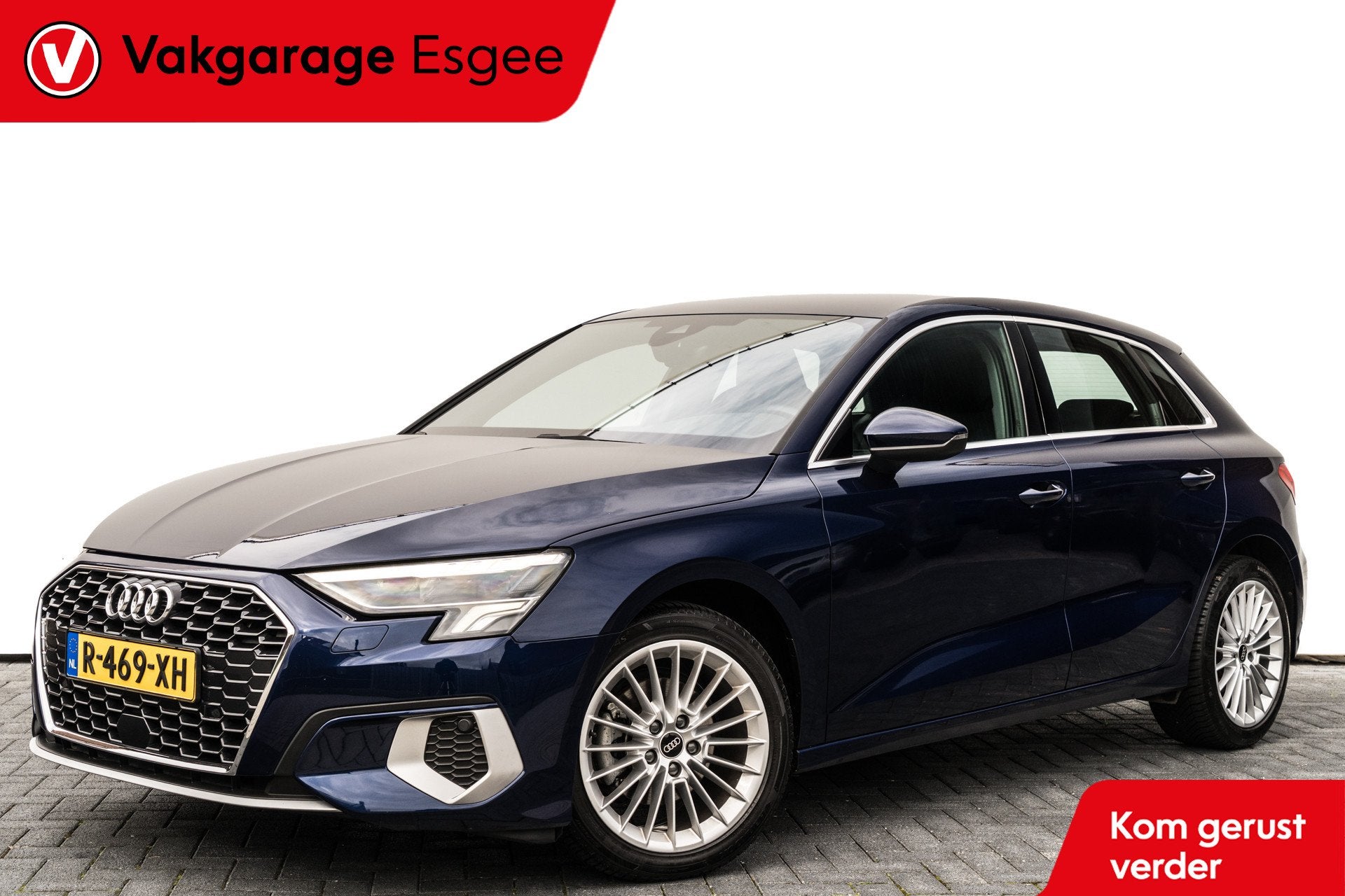 Audi A3 Sportback 30 111 PK TFSI Advanced edition | Automaat, Stof, Gebruikt, Met garantie (alle), Blauw