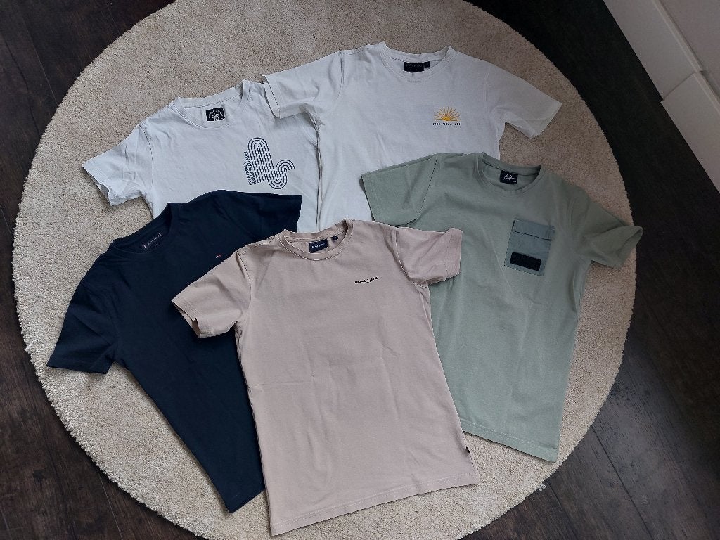 Merk shirts 5 stuks maat 152, Zo goed als nieuw, Setje, Jongen, Diverse merken