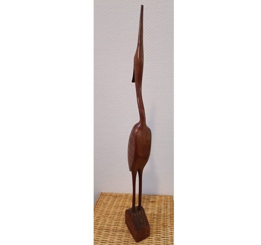 Houten reiger, Ophalen, 50 - 100 cm, Beeld, Hout