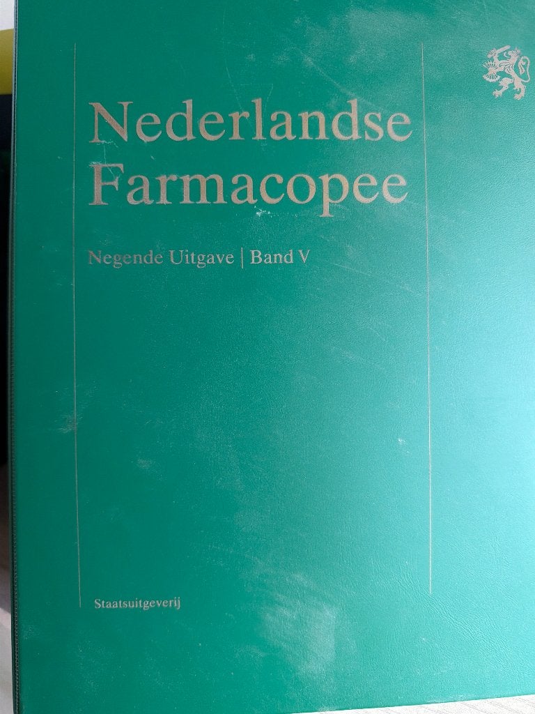 Nederlandse farmacopee 1983, Natuurwetenschap, Ophalen, Onbekend, Gelezen