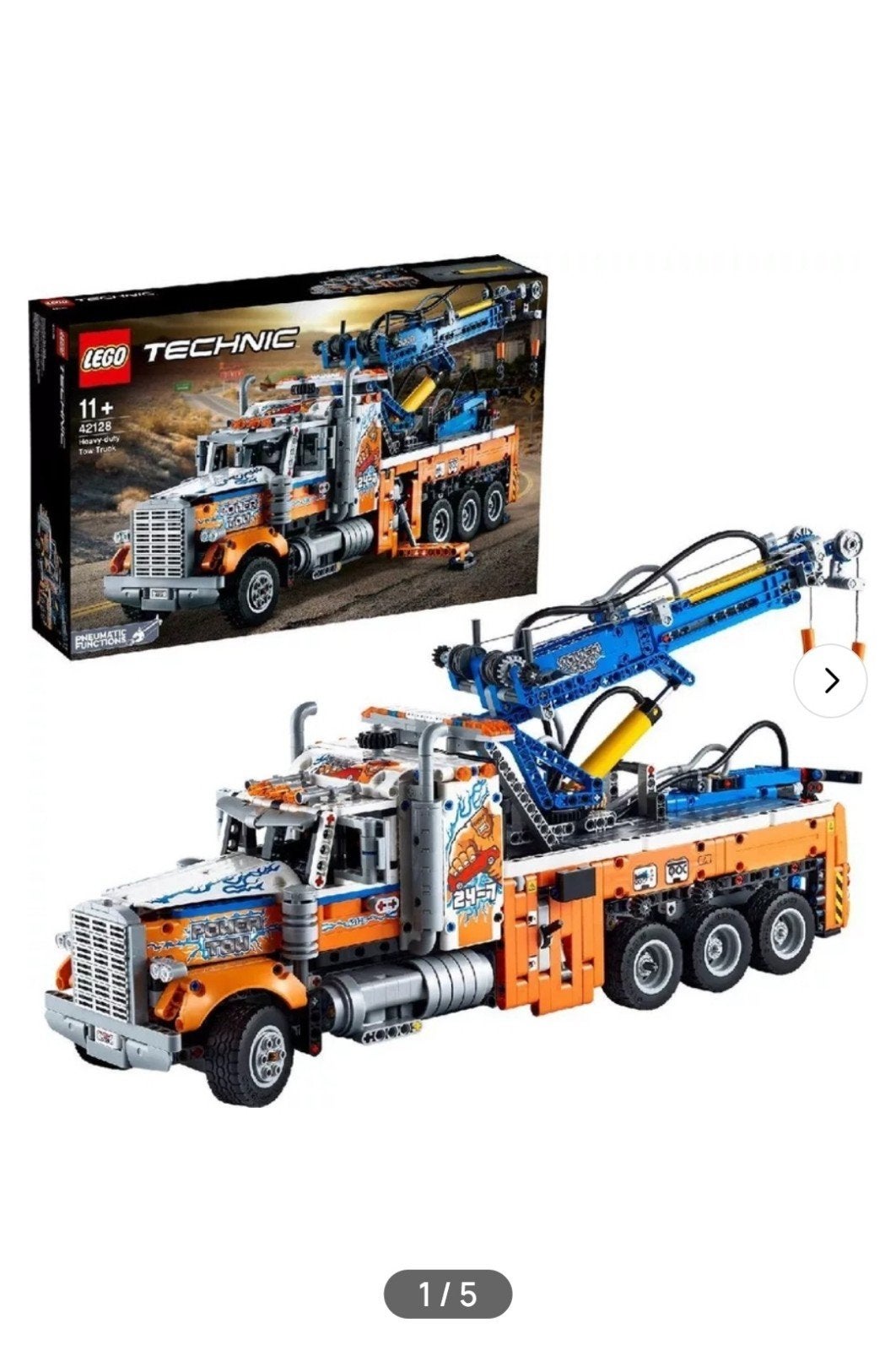 Lego Technic 42128 Robuuste truck - Compleet & gesorteerd, Ophalen, Gebruikt