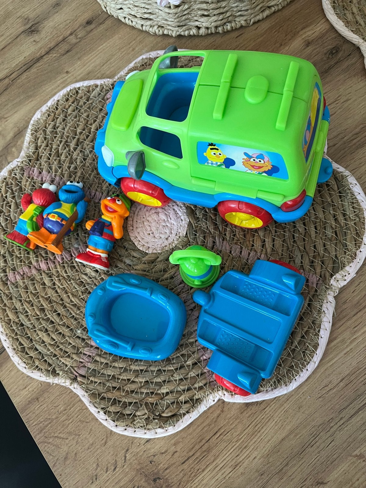 Sesamstraat Camper Speelset met Figuren, Ophalen, Gebruikt