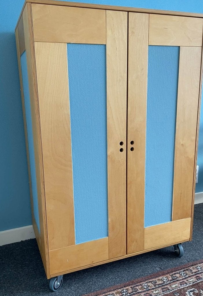 Vintage IKEA Robin Kast op Wielen – Uniek & Aanpasbaar!, Ophalen, Gebruikt, Kast, 50 tot 70 cm