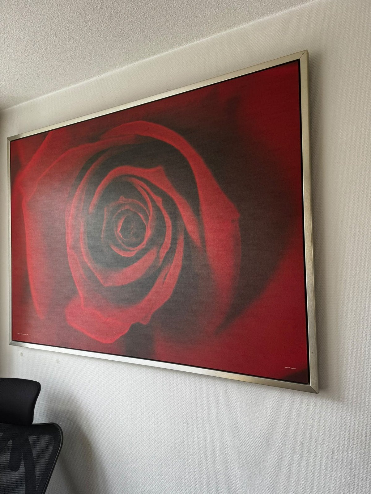 IKEA Schilderij Rode Roos - Groot Formaat, Ophalen, Zo goed als nieuw, Schilderij, 100 tot 125 cm