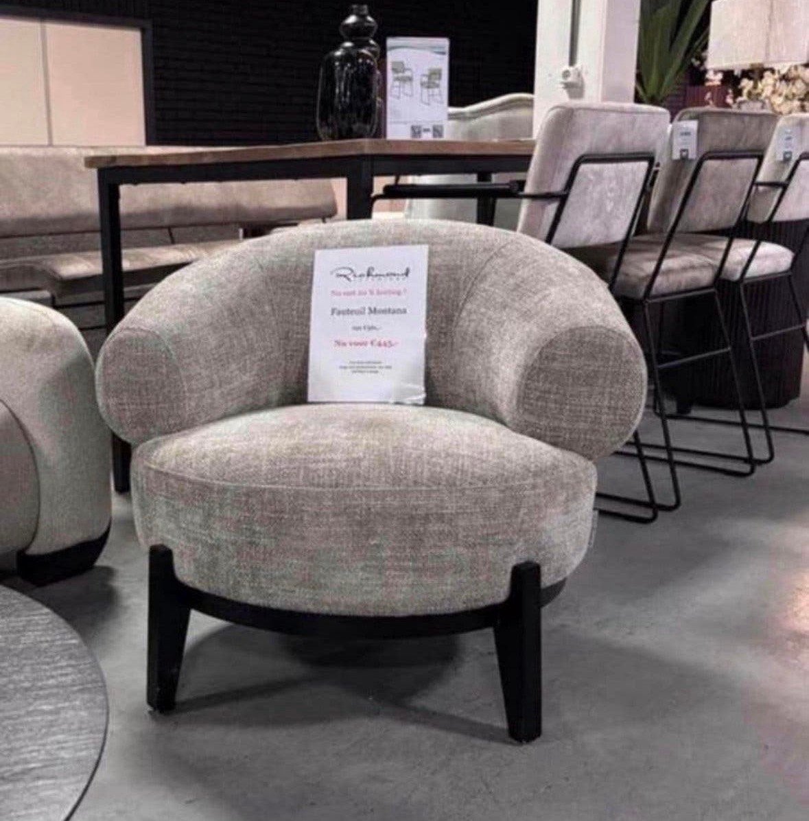 Fauteuil Montana van Richmond Interiors, Ophalen of Verzenden, Zo goed als nieuw, 75 tot 100 cm, 50 tot 75 cm