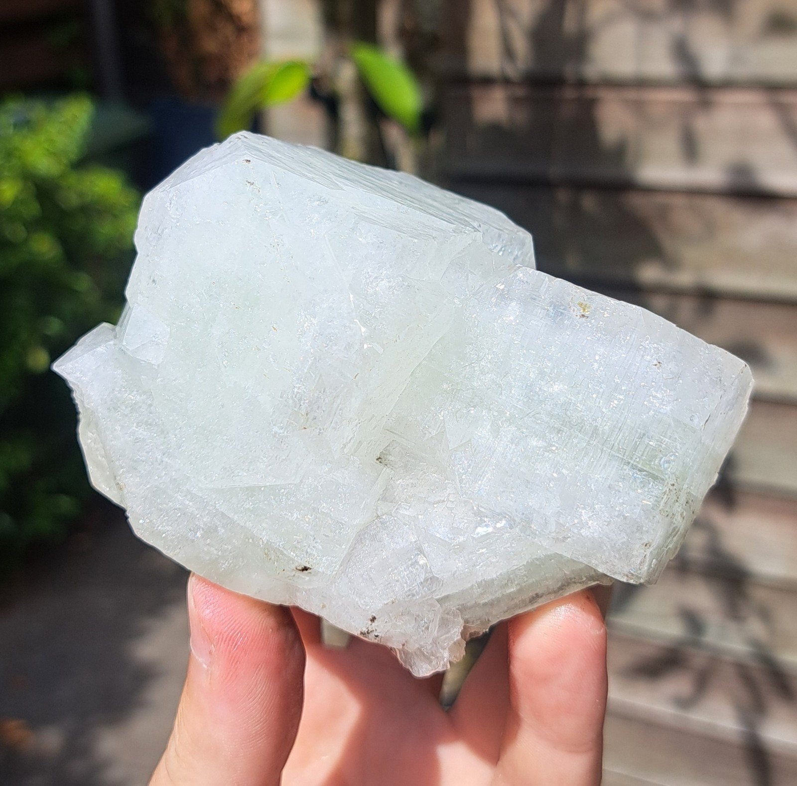 Massief Apofyliet kristal cluster edelsteen mineralen stenen, Ophalen of Verzenden