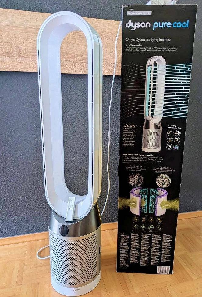 Dyson TP04 Pure Cool Tower Luchtfilter Ventilator WitZilver, Ophalen, Nieuw, Plafondventilator